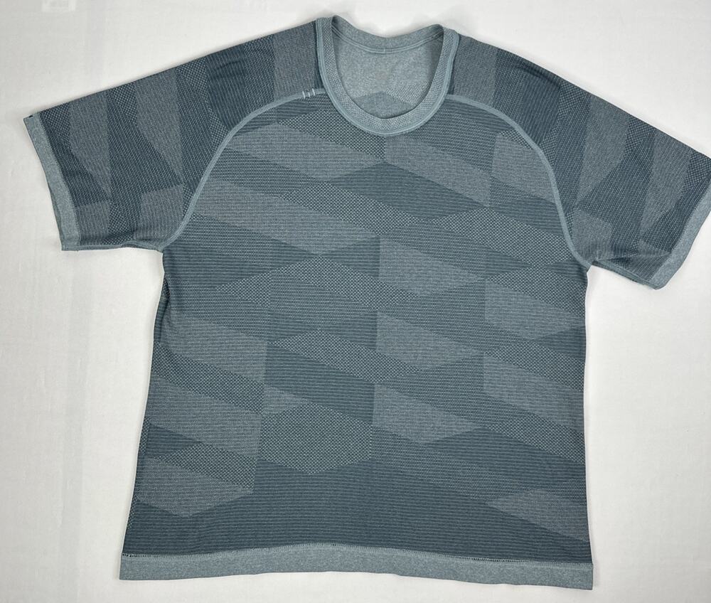 Lululemon Metal Vent Tech T-Shirt Men’s Large Blue Athletic Activewear Small